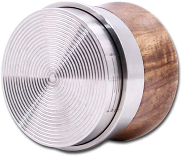 Coffee Distributor/Leveler Tool 58.3mm Espresso Distributor Coffee Distribution Tool for Barista 304 Stainless Steel Base Wooden Handle (Color : A)