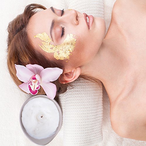 Bullet Face 100 Sheets 5.5 by 5.5 Inches Imitation Gold Leaf Foil Paper for Arts, Gilding Crafting, Decoration DIY (Gold)