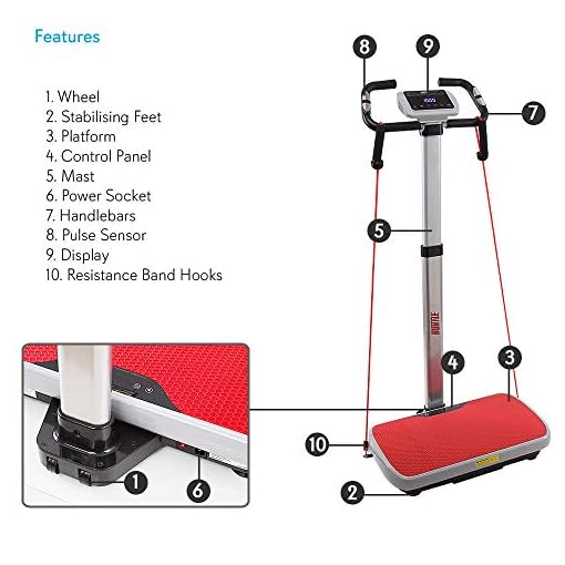 Upgraded Standing Vibration Platform Machine Full Body Fitness Exercise Trainer, Crazy Fit