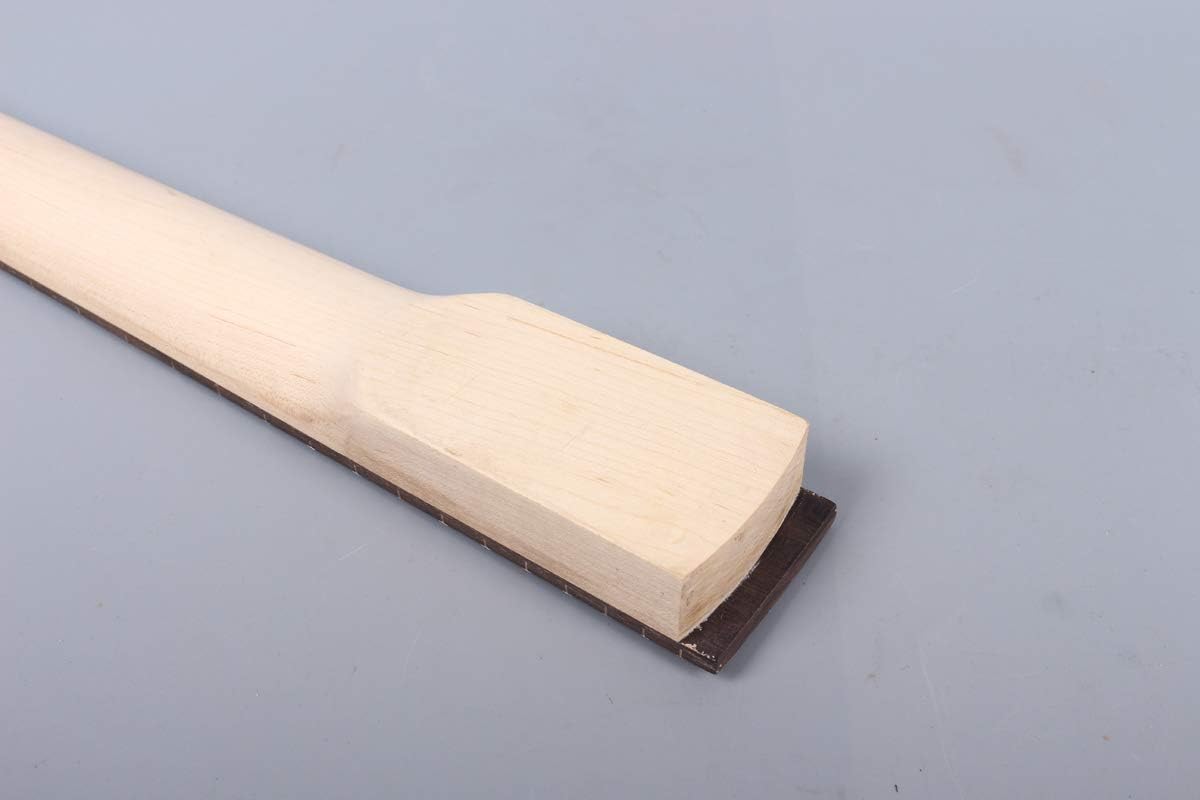 Yinfente Unfinished Electric Guitar Neck 24 Fret 25.5 Inch Rosewood Fretboard No Inlay Truss rod (25.5inch) - Image 4