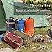 WERTYCITY Warm Weather Sleeping Bag - Portable, Waterproof, Compact Lightweight, Packable with Compression Sack for Camping Backpacking Hiking, for Kids, Teens Adults - Spring Summer Fall(Claret Red)