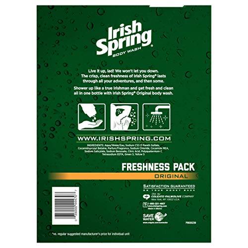 Irish Spring Body Wash, Original, 18 fluid ounce (Pack of 2) Pricepulse