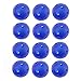 Crestgolf 12/50 Pack Plastic Golf Training Balls – Airflow Hollow 40mm Golf Balls for Driving Range, Swing Practice, Home Use,Pet Play.(Blue,12pack)
