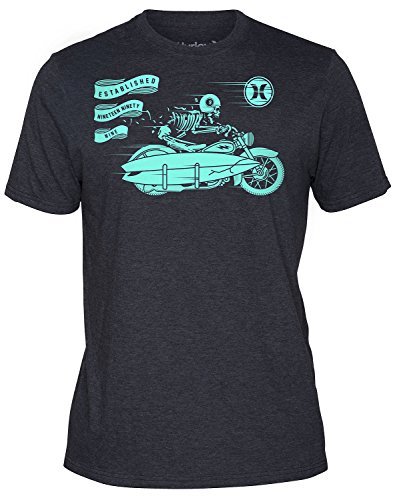 Hurley BTS0001040 Boys Riders Premium T-Shirt,Heather Charcoal,M