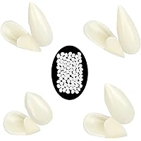 KUUQA 4 Pairs Vampire Teeth Vampire Fangs Cosplay Costume Prop Horror Halloween Party Decoration