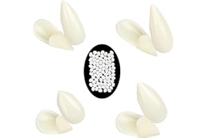 KUUQA 4 Pairs Vampire Teeth Vampire Fangs Cosplay Costume Prop Horror Halloween Party Decoration