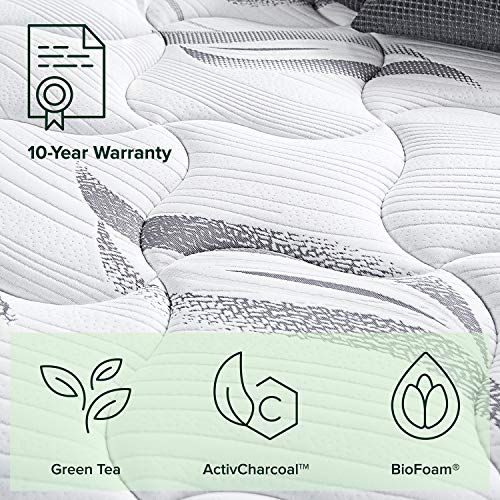ZINUS 10 Inch Cloud Memory Foam Mattress, Full, Fiberglass Free