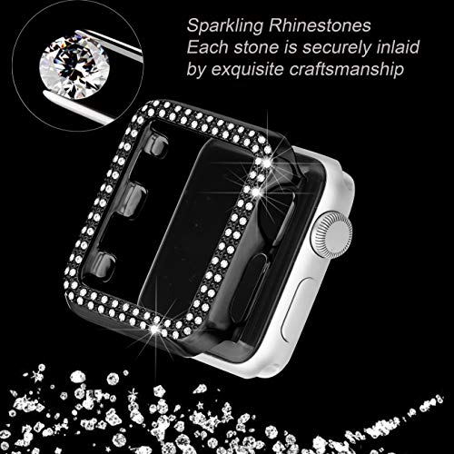 Secbolt Bling Case Compatible with Apple Watch 44mm, Full Cover Bumper Screen Protector for iWatch S - //coolthings.us