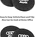 CARFORU 2 Pack Auto Sport 2.75 Inch Diameter Oval Tough Car Logo Vehicle Travel Auto Cup Holder Insert Coaster Can Car Interior Accessories Anti Slip Cup Mat Fit for Audi Accessory
