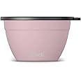 S'well Stainless Steel Salad Bowl Kit 64oz, Pink Topaz, Comes with 2oz Mini Canister and Removable Tray for Organization, Leakproof, Easy to Clean, Dishwasher Safe