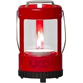 UCO Mini Candle Lantern Kit &ndash; Compact Aluminum uco tealight Candle Lantern with 4 Tealights &amp; Carry Case &ndash; Windproof, Safe Emergency Lantern for Camping, Backpacking &amp; Power Outages