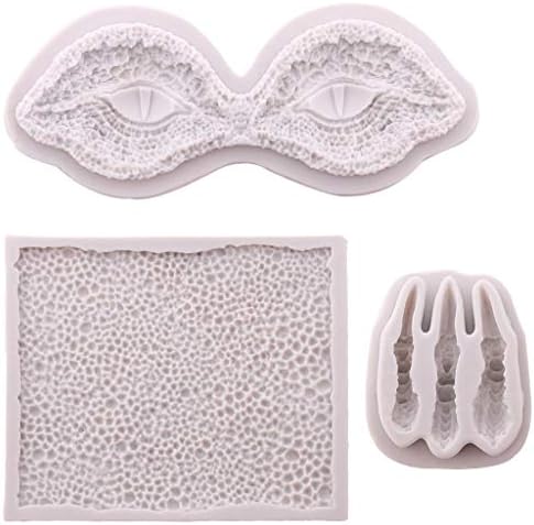 Ninbo 3 Types Dinosaur Silicone Baking Mould Dragon Eyes Mould Fondant Zoo Animals Moulds