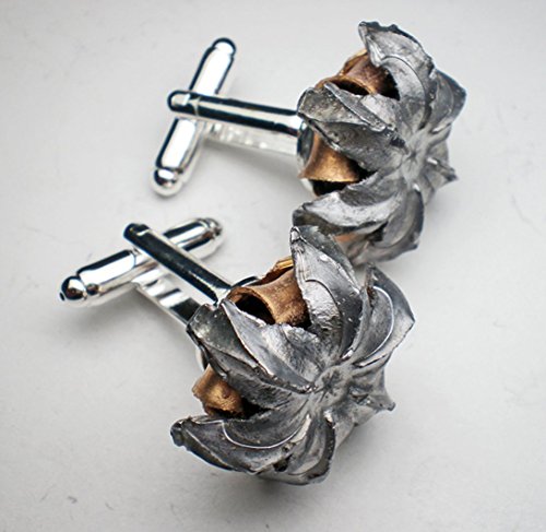 45 ACP HST Tactical LE Federal Fired Expanded Bullet Grooms Groomsmen Cuff links Set Wedding Set