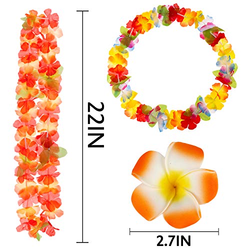 2 Hawaiian+Necklaces+Supplies+Decorations+Vacation