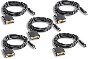 Cablelera DisplayPort to DVI Cable (ZPK016SI-05) Pack of 5