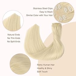 GOO GOO Clip in Hair Extensions Real Human