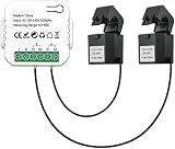 DollaTek WIFI Smart Energy Meter 80A 2 Clamp CT Power Monitor White view 1