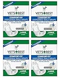 Veterinarian's Best Comfort-fit 12 Count Disposable Male Wrap, Large (4 Pack)