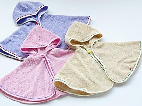 Amazon 今治タオル 日本製 ケープ 赤ちゃん Uv ポンチョ マント ベビー 新生児 パープル タオル ホーム キッチン オンライン通販