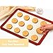 Wildone Baking Sheet with Silicone Mat Set, Set of 6 (3 Sheets + 3 Mats), Stainless Steel Cookie Sheet Baking Pan with Silicone Mat, Non Toxic & Heavy Duty & Easy Clean