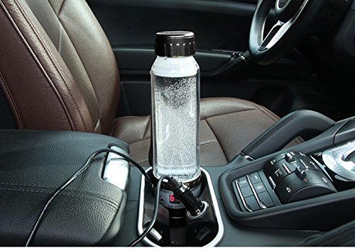 JOYOOO Intelligent Car Electric Kettle 12V, Travel Mugs 280ML,Powered by cigarette lighter charger base and convenient to use, Fast Boiling Water Heating.