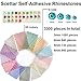 Scettar Self-Adhesive Rhinestones Bulk Pack Assorted 3300PCS - 20 Colors, 4 Sizes Gems Acrylic Craft Jewels Crystal Gem Stickers Flatback Gemstone Embellishments Will Stick on Anything