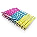 OneDor 12pcs Transparent Plastic & Metal Duckbill Salon Hair Clips-Sectioning - DIY Accessories Hairpins-hairgrip for Women and Girls