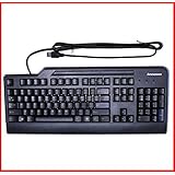 IBM Lenovo Black USB Keyboard UK Model Standard Full Size QWERTY For All Desktops / Laptops / PCs - FRU 41A5327