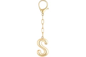 DoDoBeads Initial Bag Charms, Bubble Letter Charm for Handbags, Cute Keychain with Letter, Initial Bag Charms for Women