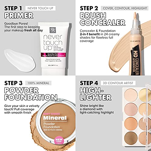 Ruby Kisses 3D Powder Contour Palette Medium Dark Define your