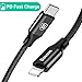Baseus USB C to Lightning Cable 6.6FT/2M Nylon Braided Cord Charging & Syncing for iPhone X/8/8 Plus Connect to Macbook