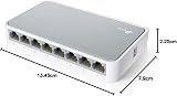 TP-Link TL-SF1008D 8-Port 10/100 Mbps Desktop Ethernet Switch Hub Plug Play view 4