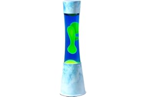 AHCCSD 16 Inch Glacier Magma Lamp,Liquid Motion Lamp Blue Liquid with Green Wax Blue Base Relaxing Gorgeous Lamp for Adults Night Light for Kids Women Girls Home Office Decor Birthday Great Gift