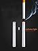 Mini USB Cigarette Lighters Rechargeable Windproof Flameless Slim Electric Protable Lighter (Black)