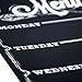 Menu Meal Planner Dry Erase Magnetic for Refrigerator. 3 YEAR WARRANTY - MONDAY thru SATURDAY Chalkboard Style