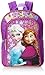 Disney Frozen Anna & Elsa Big Girls' Backpack Purple with Amber Trim, Purple, One Size