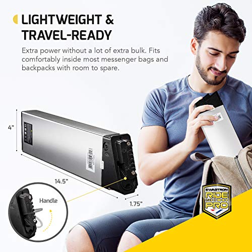 Swagtron EB8 Swappable EBike Battery Pack Removable With Up To 21.4