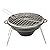 Portable Tailgater Grill by Budweiser - Non-stick Collapsible Stainless Steel 12" Outdoor Grill with Carrying Bag