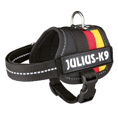 Julius-K9 162DE-MM, K9-Powergeschirr mit Logofeld, Größe: Mini-Mini, deutsche Fahne