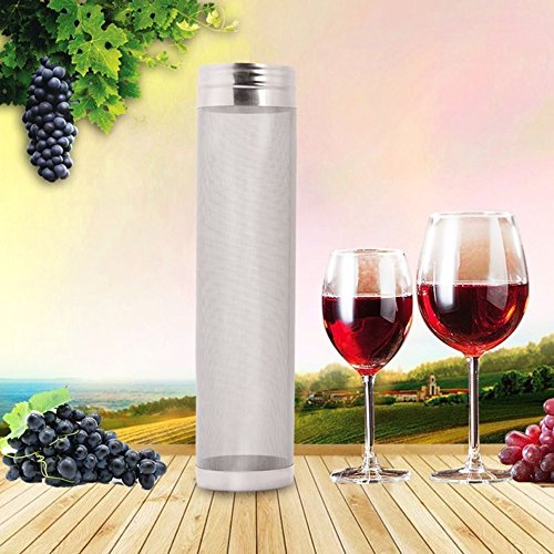 ProMaker Beer Dry Hopper Filter, Stainless Steel Hop Strainer Micron Mesh Beer Filter Cartridge (2.8 X 11.8 inch)
