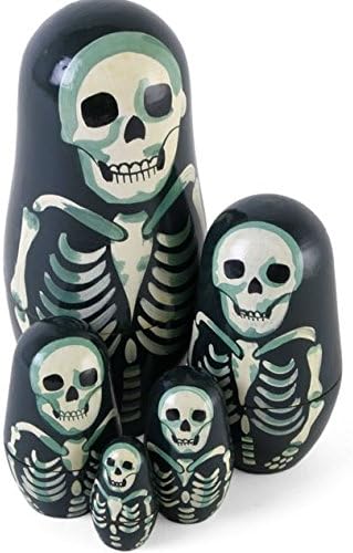 skull russian dolls