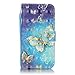 Firefish Galaxy S6 Case, Galaxy S6 Wallet Case, Stand Flip Folio Wallet Cover Shock Resistance Protective Shell with Cards Slots Magnetic Closure for Samsung Galaxy S6-Butterfly