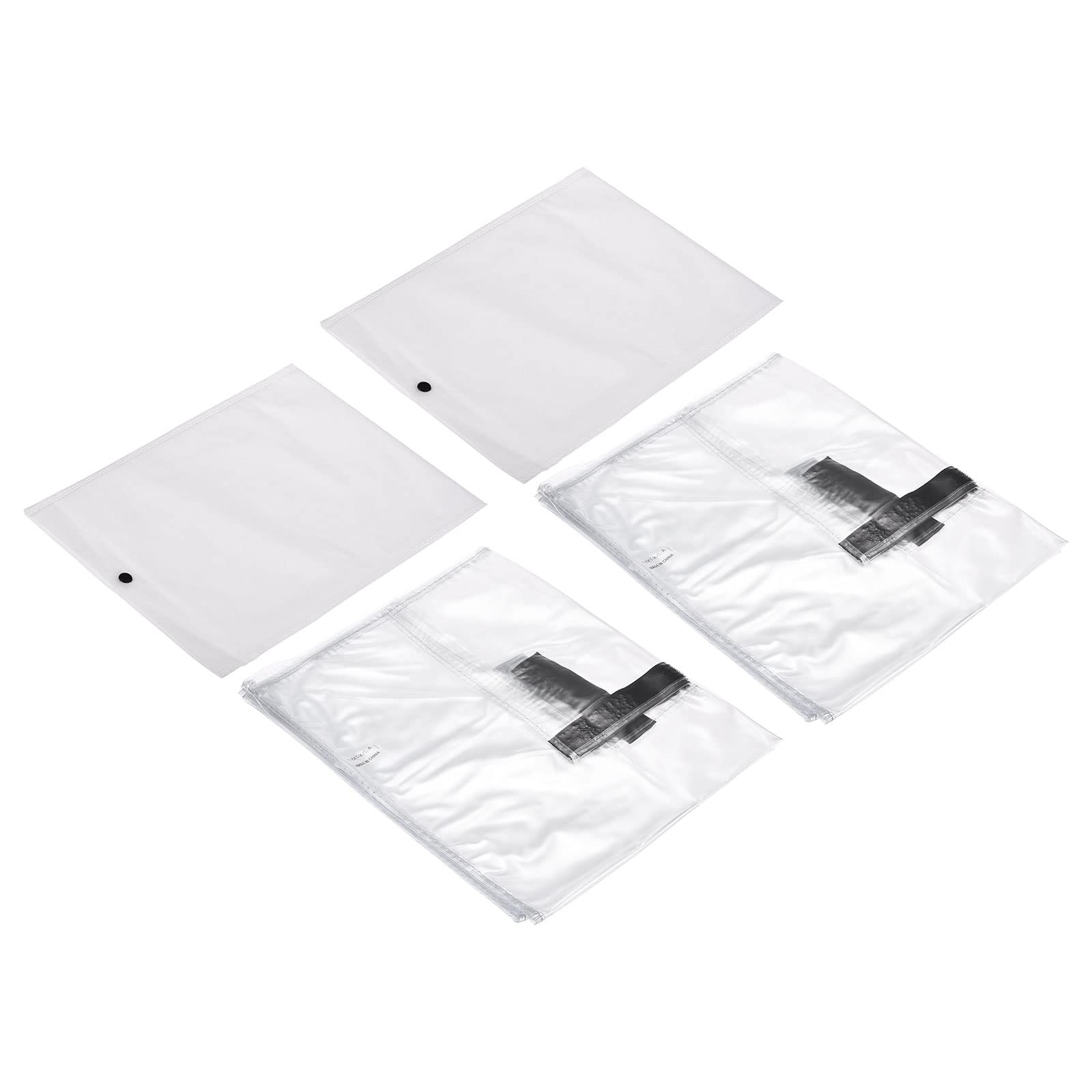 PATIKIL Universal Luggage Protector with Fastener 30 Inch, 2 Pack Portable Clear PVC Antistatic Waterproof Dust Cover for Suitcase, Transparent