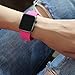 YANCH Compatible with for Apple Watch Band 38mm 40mm, Soft Silicone Sport Band Replacement Wrist Strap Compatible with for iWatch Nike+,Sport,Edition,S/M,Barbie Pink