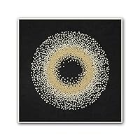 Framed Canvas Wall Art Abstract Circle Canvas Prints Home Artwork Decoration for Living Room,Bedroom - 16x16 inches