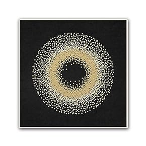Framed Canvas Wall Art Abstract Circle Canvas Prints Home Artwork Decoration for Living Room,Bedroom - 16x16 inches
