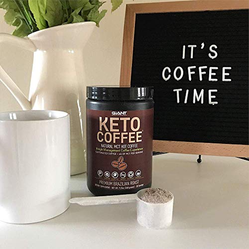 Keto Coffee Brazilian Roast Instant Powder Drink for Ketogenic Diet
