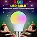 HuntGold 3W E27 Standard Screw Base 16 Color Changing RGB LED SD Light Bulb Lamp Lifespan 25000h with Remote Control for Home/Bar/Party/KTV