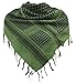 Military Shemagh Tactical Desert 100% Cotton Keffiyeh Scarf Wrap, Green, One size