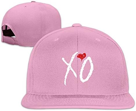 CoCe Adult The Weekend Band XO Logo Kiss Land Poster Fitted Hats 100%Cotton Single Twill One Size Pink